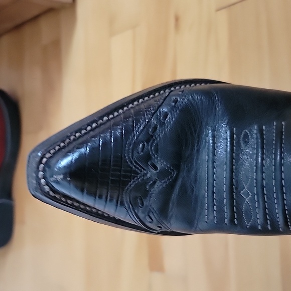 Sancho Black Cowboy Boots - Picture 5 of 6